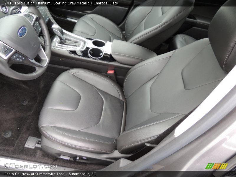 Sterling Gray Metallic / Charcoal Black 2013 Ford Fusion Titanium