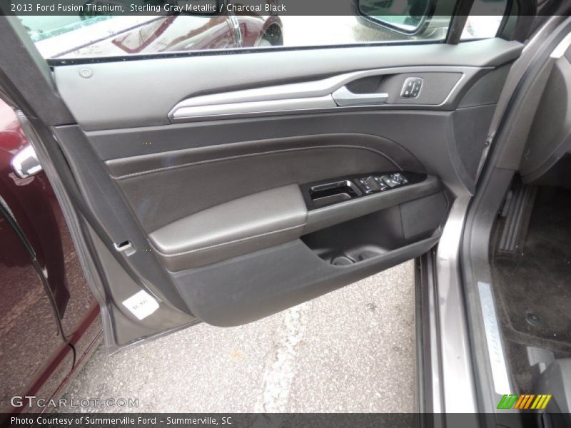 Sterling Gray Metallic / Charcoal Black 2013 Ford Fusion Titanium