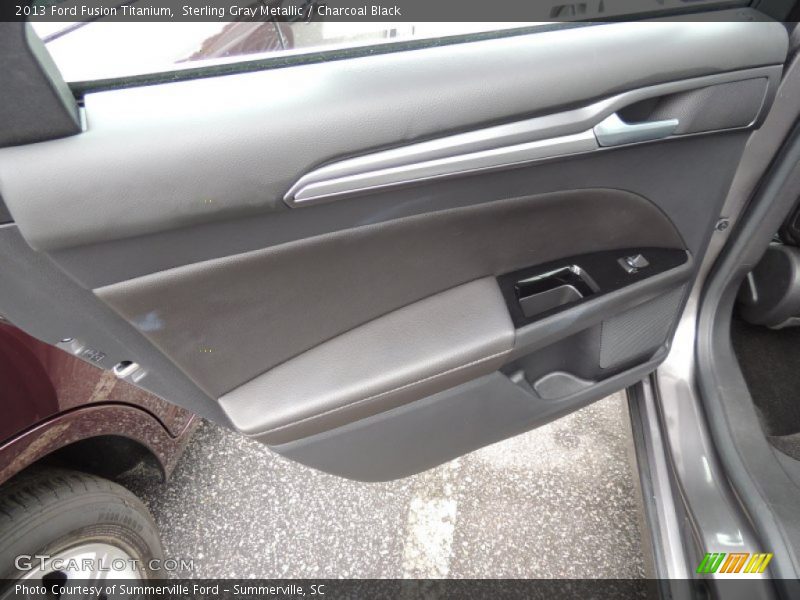 Sterling Gray Metallic / Charcoal Black 2013 Ford Fusion Titanium
