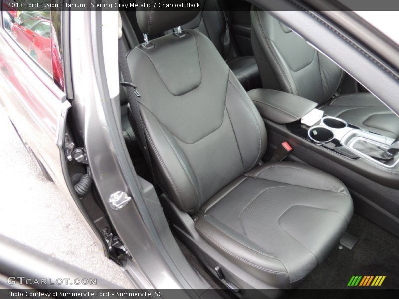 Sterling Gray Metallic / Charcoal Black 2013 Ford Fusion Titanium