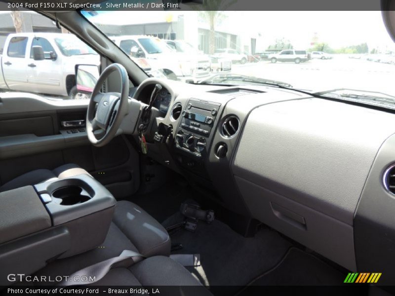 Silver Metallic / Dark Flint 2004 Ford F150 XLT SuperCrew
