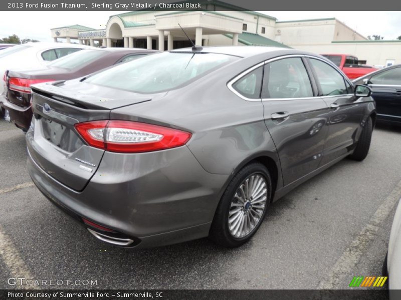 Sterling Gray Metallic / Charcoal Black 2013 Ford Fusion Titanium