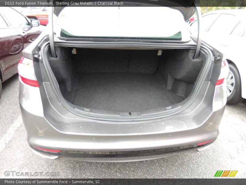 Sterling Gray Metallic / Charcoal Black 2013 Ford Fusion Titanium
