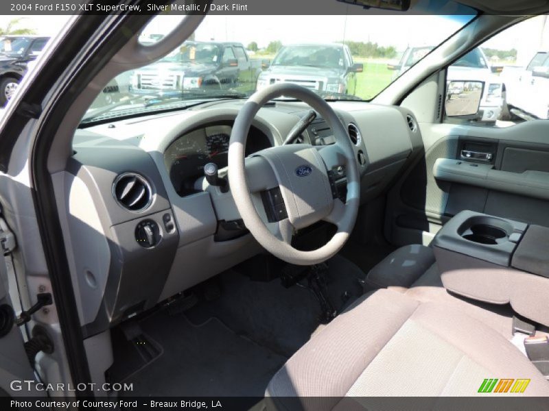 Silver Metallic / Dark Flint 2004 Ford F150 XLT SuperCrew