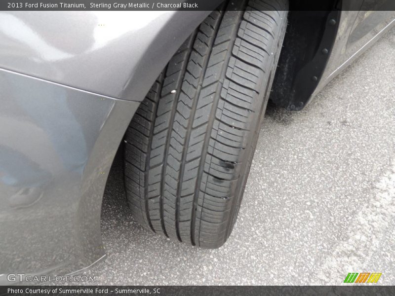 Sterling Gray Metallic / Charcoal Black 2013 Ford Fusion Titanium