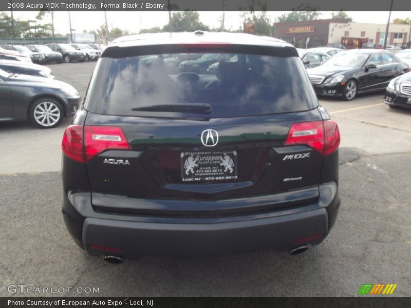 Formal Black / Ebony 2008 Acura MDX Technology