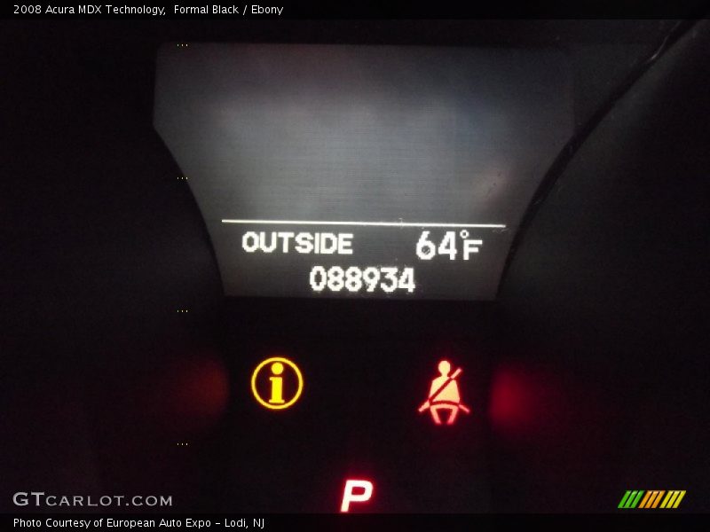 Formal Black / Ebony 2008 Acura MDX Technology
