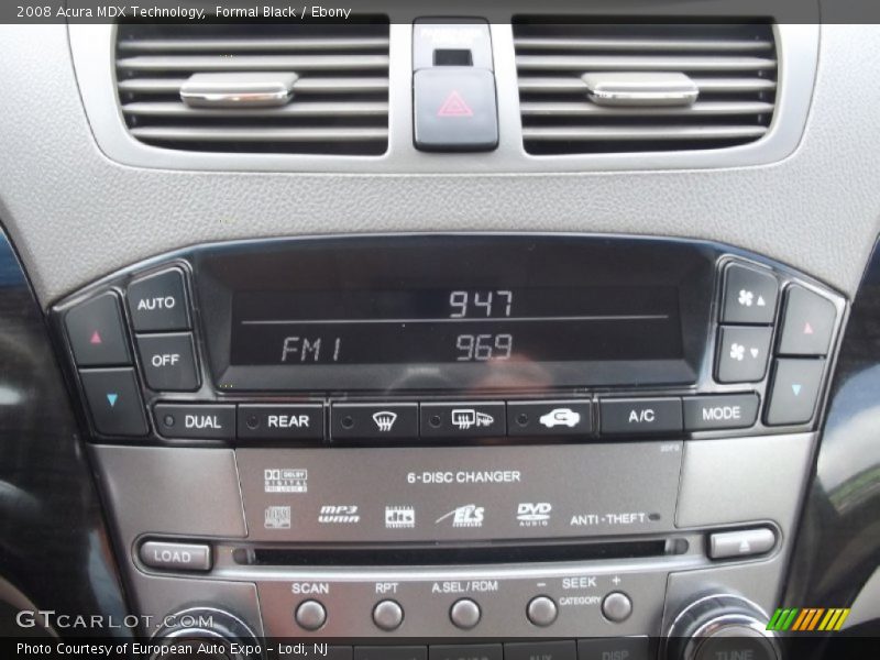 Formal Black / Ebony 2008 Acura MDX Technology