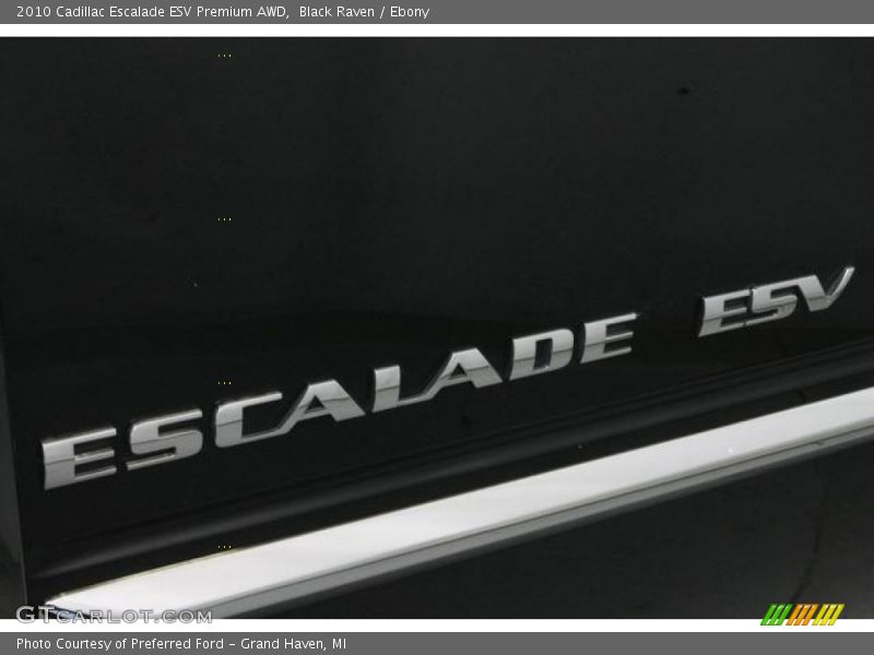 Black Raven / Ebony 2010 Cadillac Escalade ESV Premium AWD