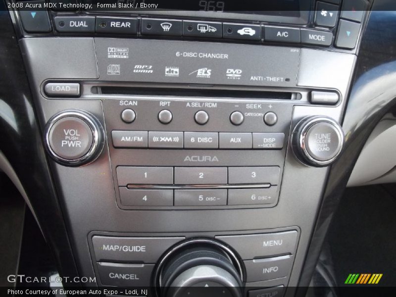 Formal Black / Ebony 2008 Acura MDX Technology