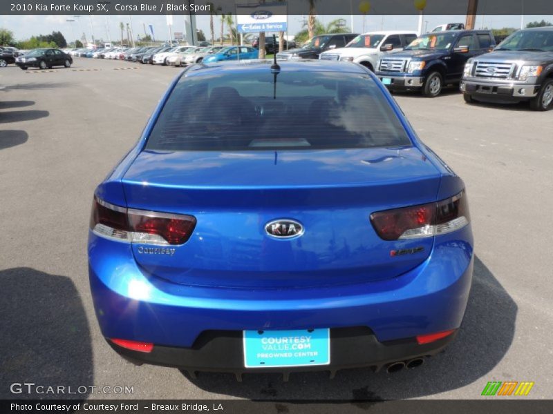 Corsa Blue / Black Sport 2010 Kia Forte Koup SX