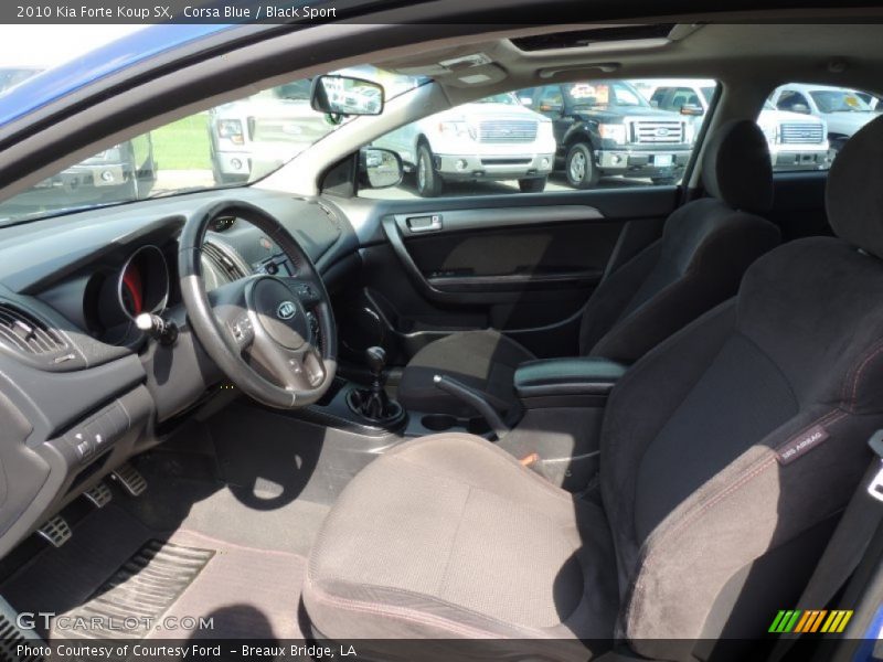 Corsa Blue / Black Sport 2010 Kia Forte Koup SX