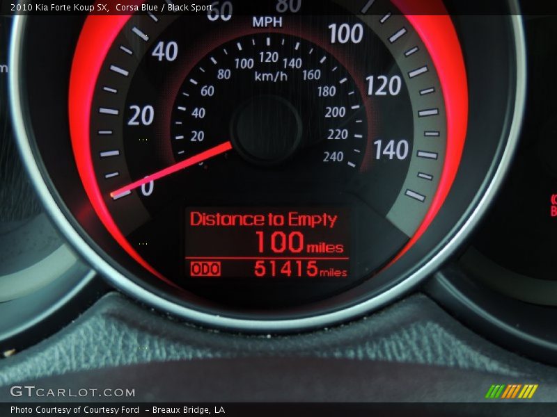 Corsa Blue / Black Sport 2010 Kia Forte Koup SX