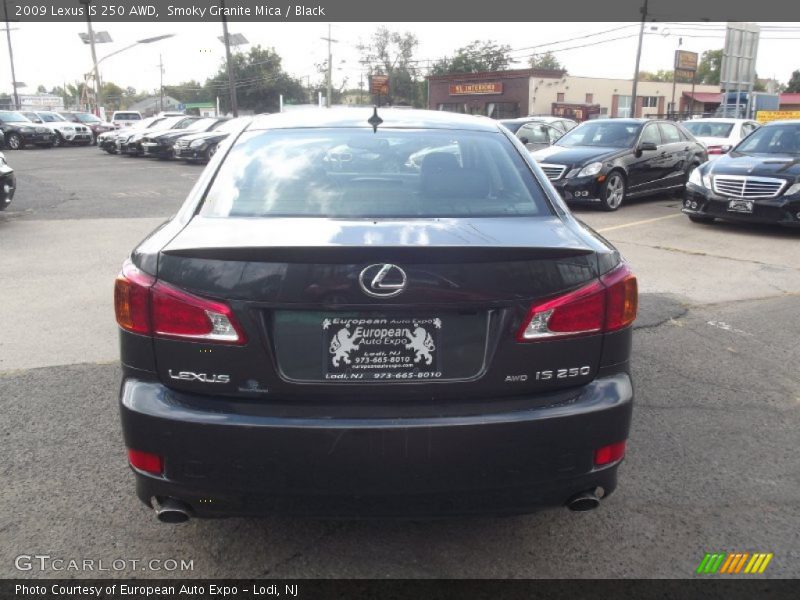 Smoky Granite Mica / Black 2009 Lexus IS 250 AWD