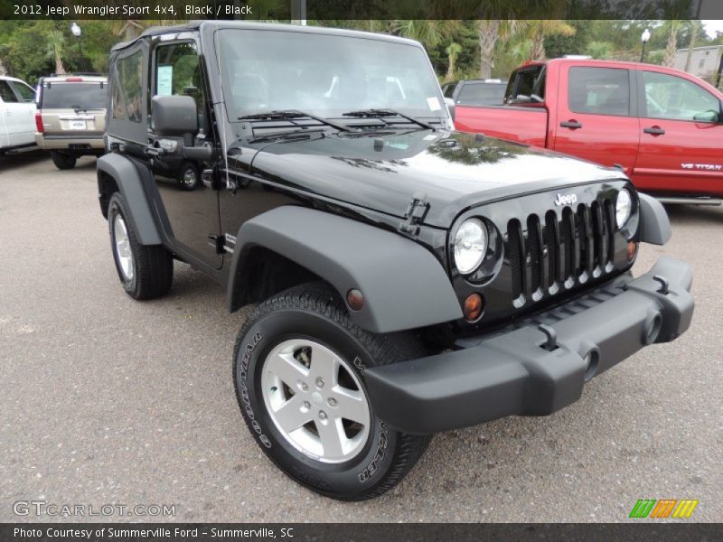 Black / Black 2012 Jeep Wrangler Sport 4x4