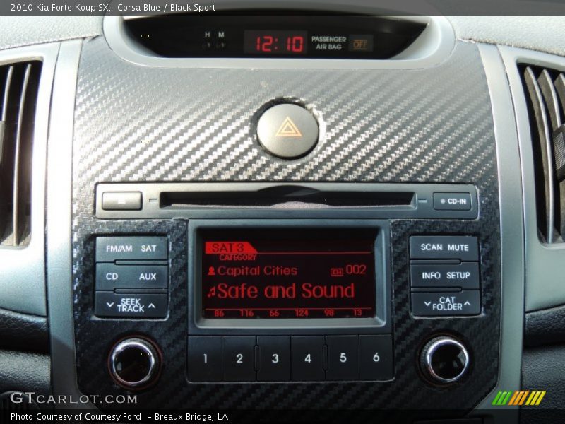 Corsa Blue / Black Sport 2010 Kia Forte Koup SX