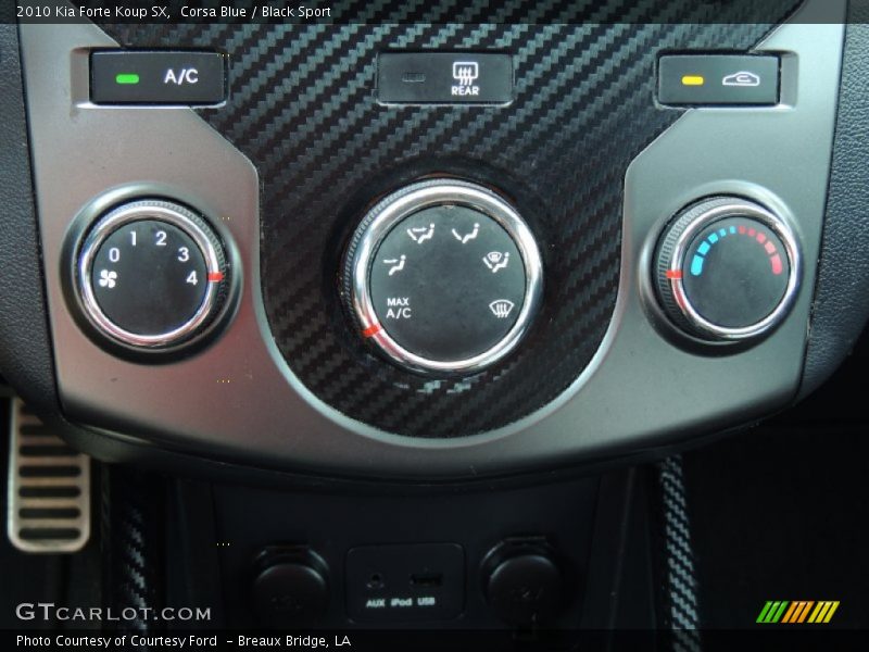 Corsa Blue / Black Sport 2010 Kia Forte Koup SX