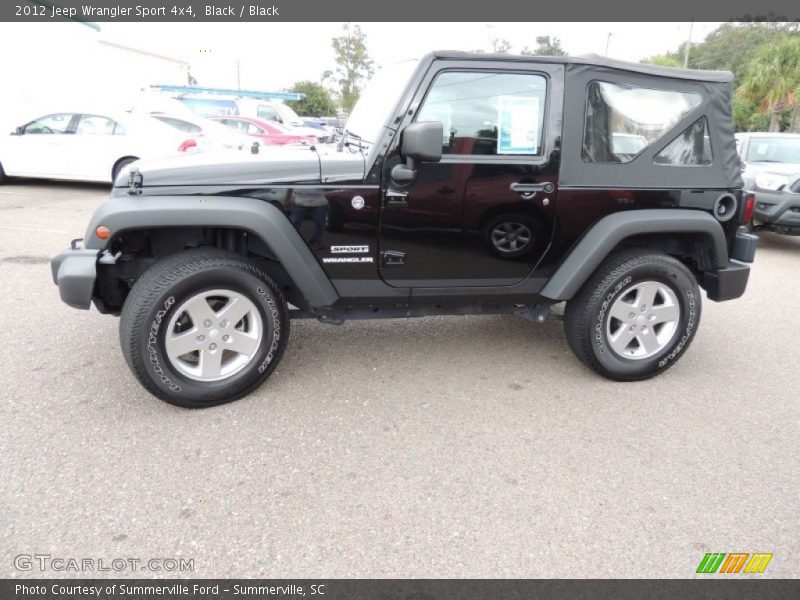 Black / Black 2012 Jeep Wrangler Sport 4x4