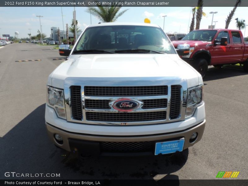 Oxford White / King Ranch Chaparral Leather 2012 Ford F150 King Ranch SuperCrew 4x4