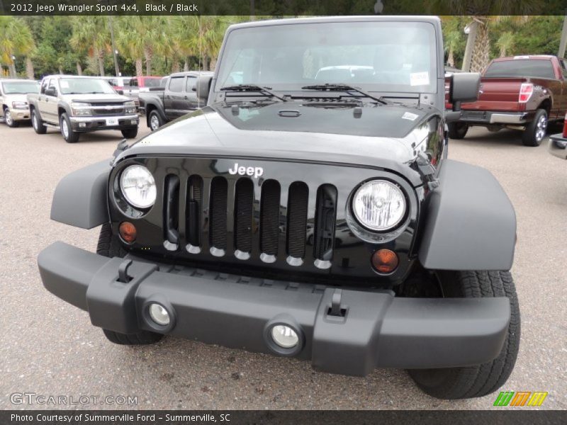 Black / Black 2012 Jeep Wrangler Sport 4x4