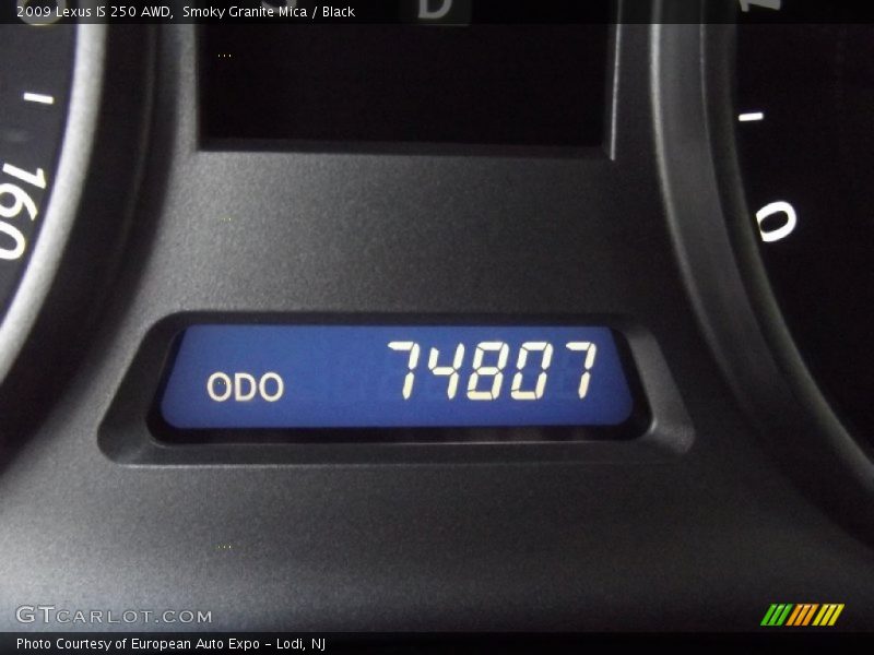 Smoky Granite Mica / Black 2009 Lexus IS 250 AWD