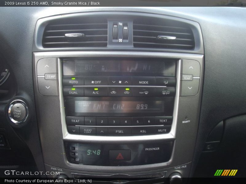 Smoky Granite Mica / Black 2009 Lexus IS 250 AWD
