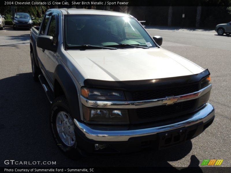 Silver Birch Metallic / Sport Pewter 2004 Chevrolet Colorado LS Crew Cab
