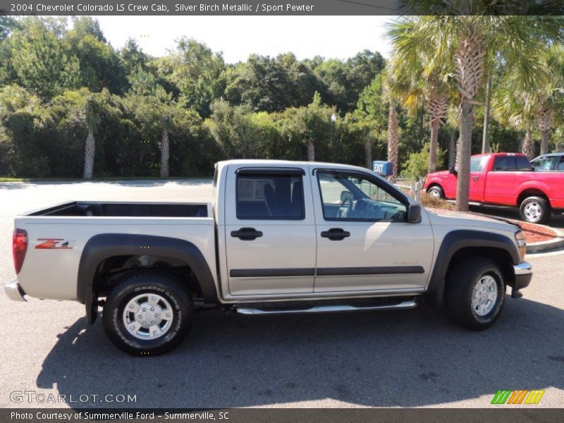 Silver Birch Metallic / Sport Pewter 2004 Chevrolet Colorado LS Crew Cab