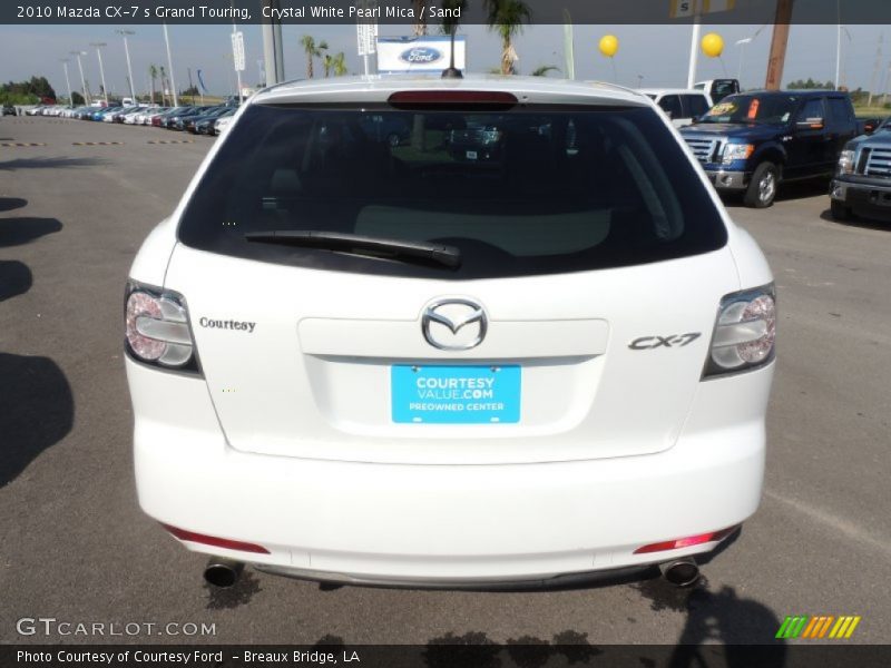 Crystal White Pearl Mica / Sand 2010 Mazda CX-7 s Grand Touring