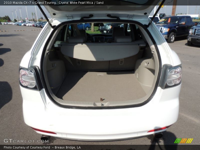 Crystal White Pearl Mica / Sand 2010 Mazda CX-7 s Grand Touring