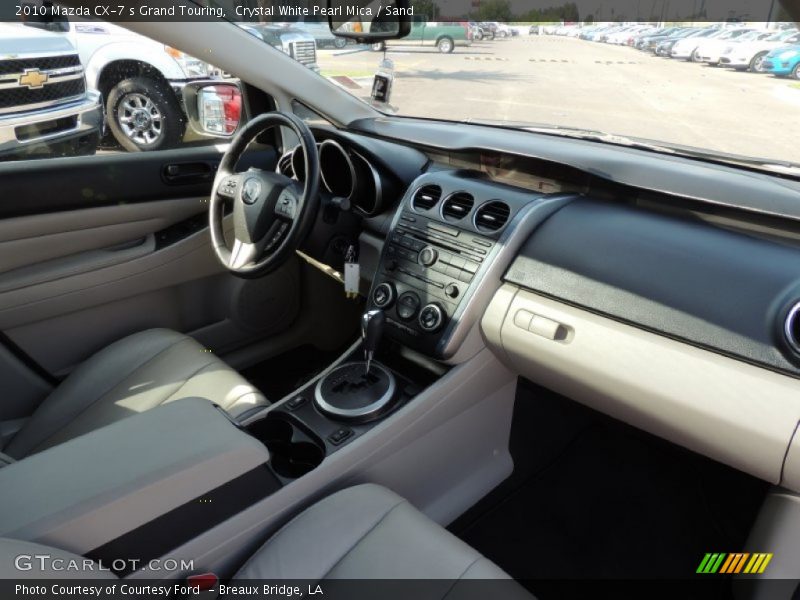 Crystal White Pearl Mica / Sand 2010 Mazda CX-7 s Grand Touring