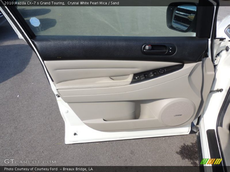 Crystal White Pearl Mica / Sand 2010 Mazda CX-7 s Grand Touring