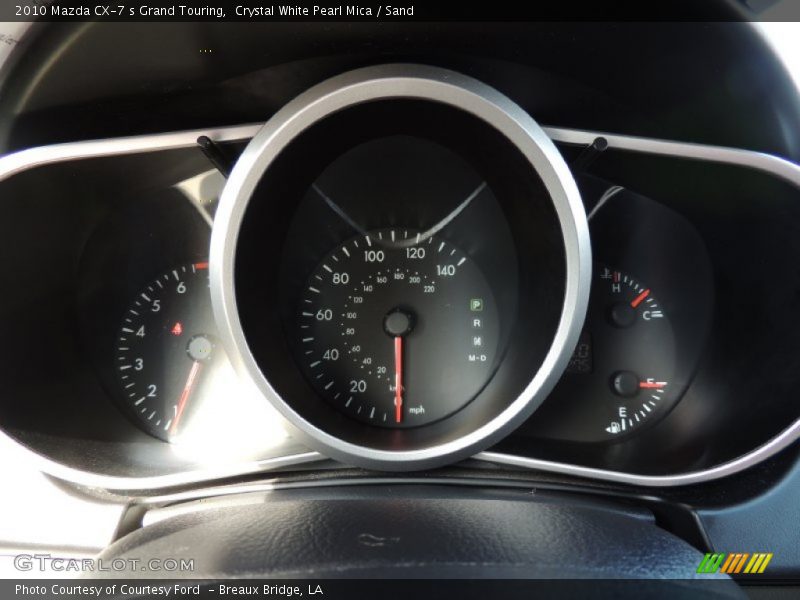 Crystal White Pearl Mica / Sand 2010 Mazda CX-7 s Grand Touring