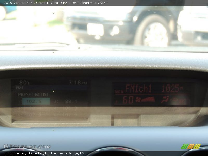 Crystal White Pearl Mica / Sand 2010 Mazda CX-7 s Grand Touring