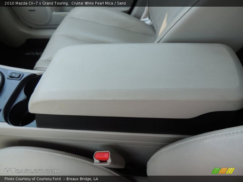 Crystal White Pearl Mica / Sand 2010 Mazda CX-7 s Grand Touring