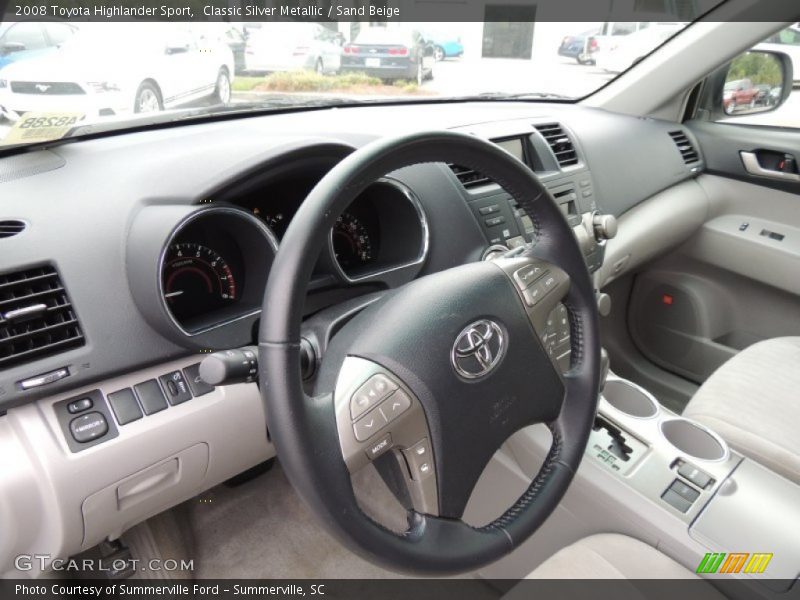 Classic Silver Metallic / Sand Beige 2008 Toyota Highlander Sport