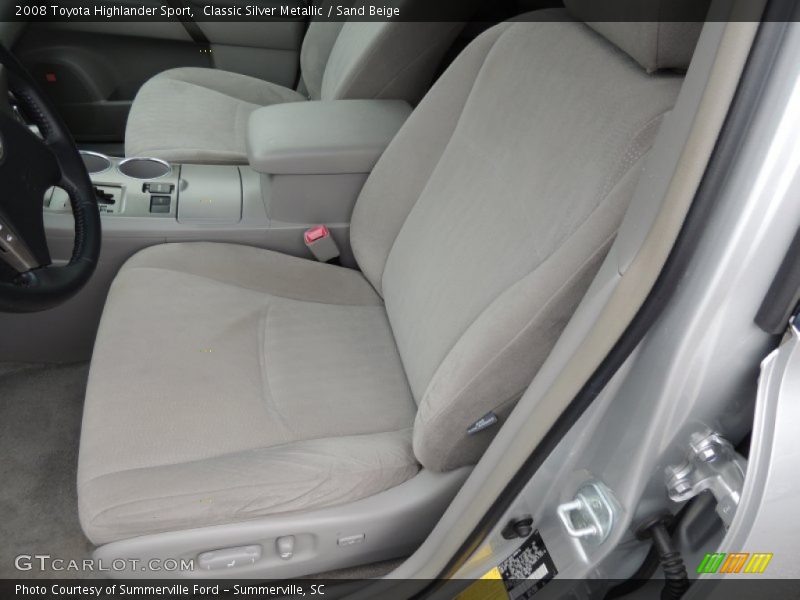 Classic Silver Metallic / Sand Beige 2008 Toyota Highlander Sport