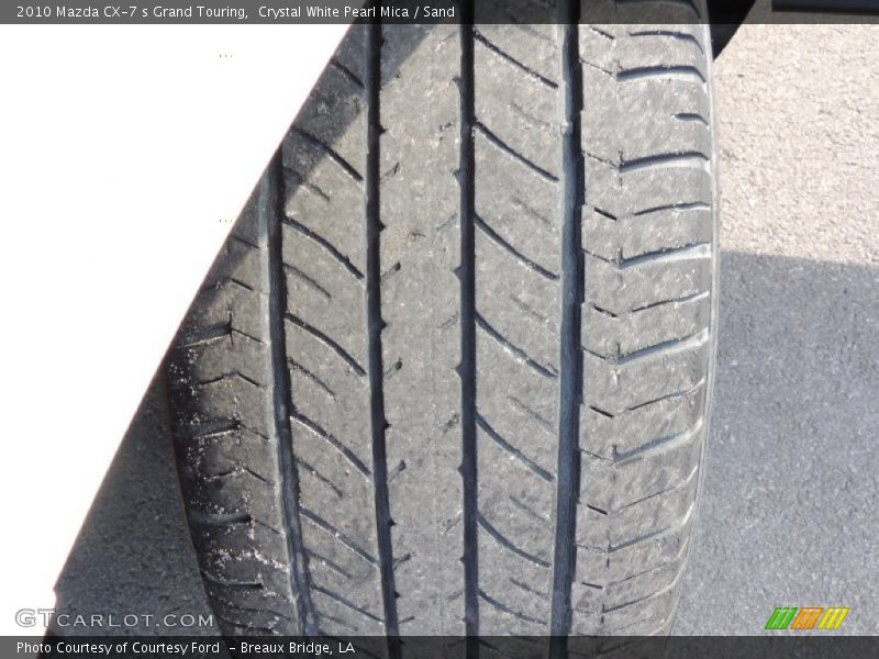 Crystal White Pearl Mica / Sand 2010 Mazda CX-7 s Grand Touring