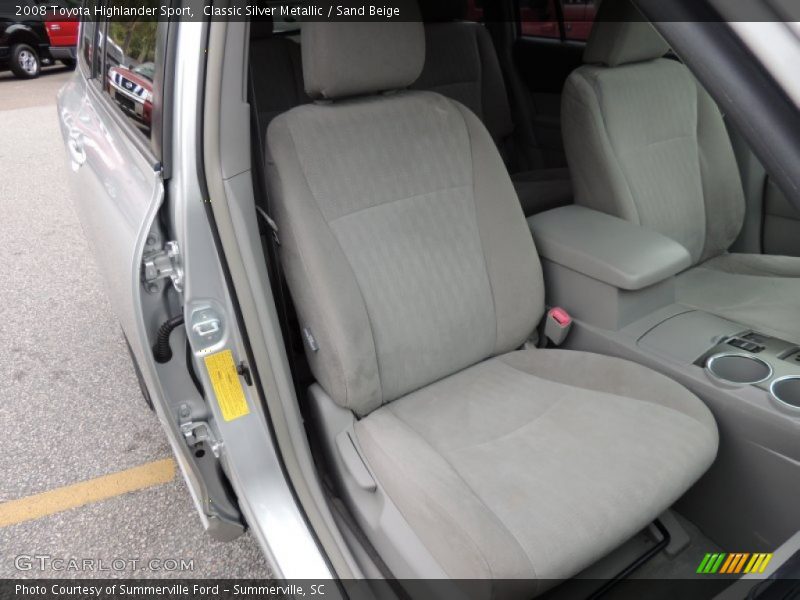 Classic Silver Metallic / Sand Beige 2008 Toyota Highlander Sport