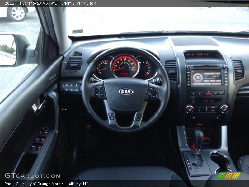 Bright Silver / Black 2013 Kia Sorento SX V6 AWD