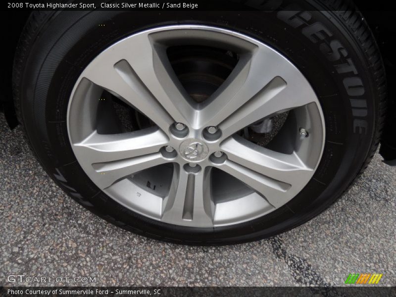 Classic Silver Metallic / Sand Beige 2008 Toyota Highlander Sport
