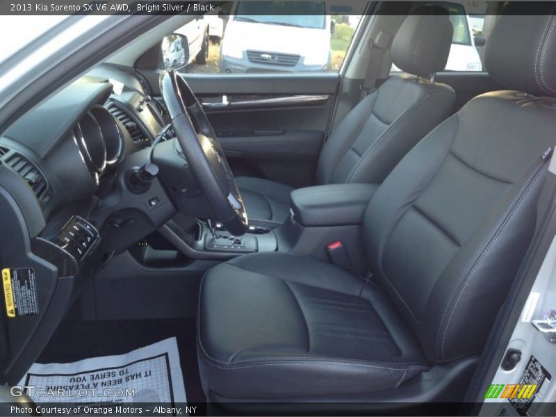 Bright Silver / Black 2013 Kia Sorento SX V6 AWD