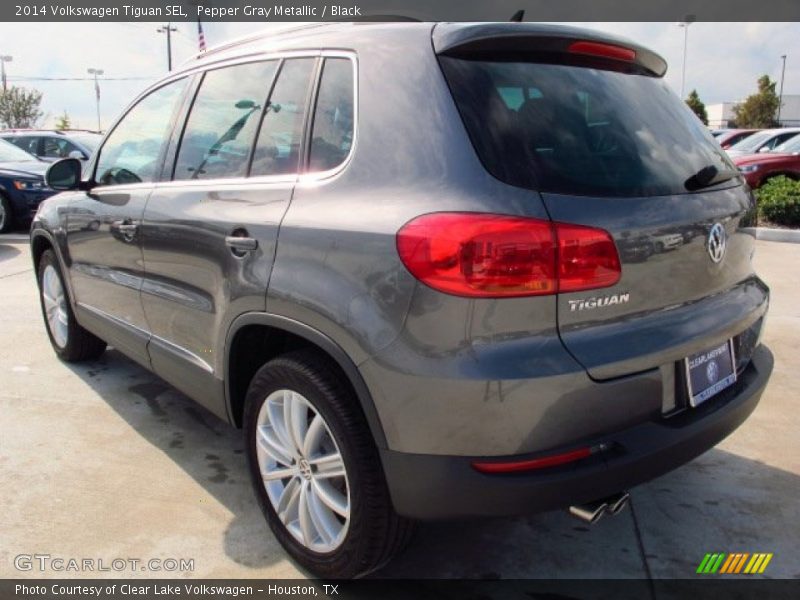 Pepper Gray Metallic / Black 2014 Volkswagen Tiguan SEL