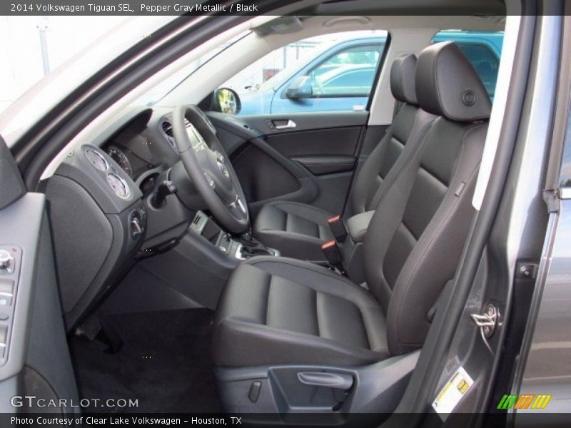 Pepper Gray Metallic / Black 2014 Volkswagen Tiguan SEL