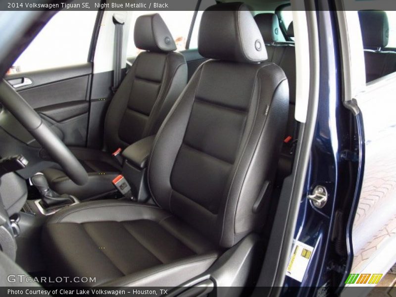 Night Blue Metallic / Black 2014 Volkswagen Tiguan SE
