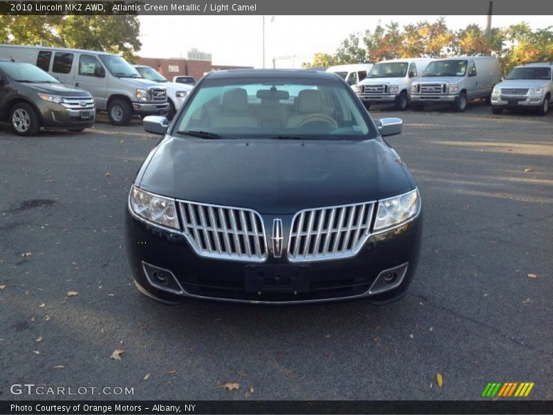 Atlantis Green Metallic / Light Camel 2010 Lincoln MKZ AWD