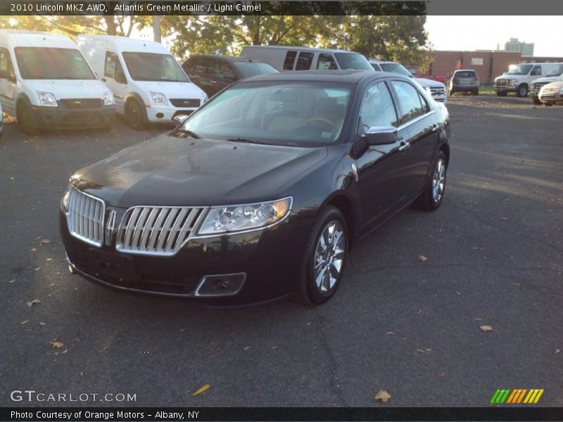 Atlantis Green Metallic / Light Camel 2010 Lincoln MKZ AWD