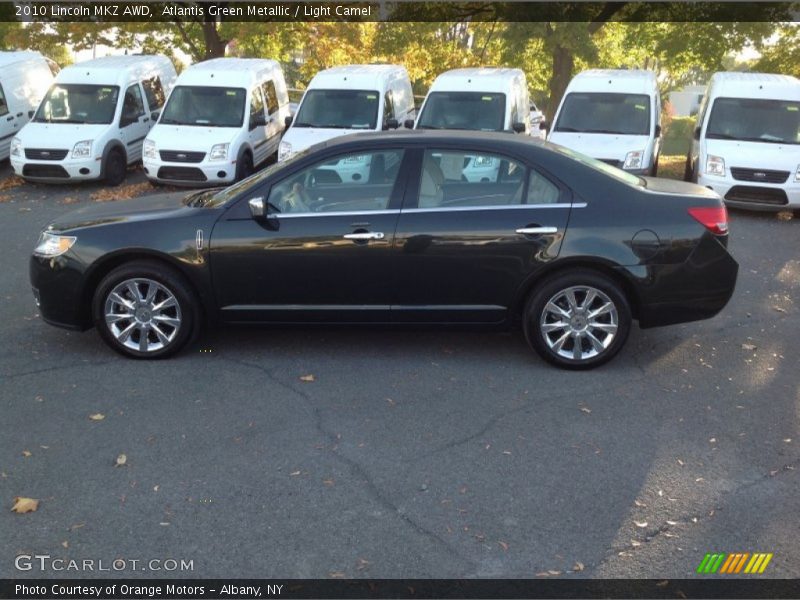 Atlantis Green Metallic / Light Camel 2010 Lincoln MKZ AWD