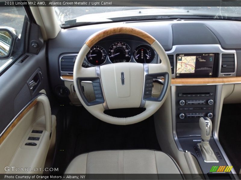 Atlantis Green Metallic / Light Camel 2010 Lincoln MKZ AWD