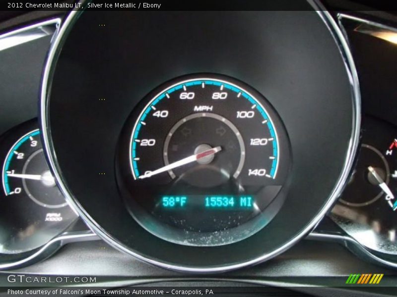 Silver Ice Metallic / Ebony 2012 Chevrolet Malibu LT